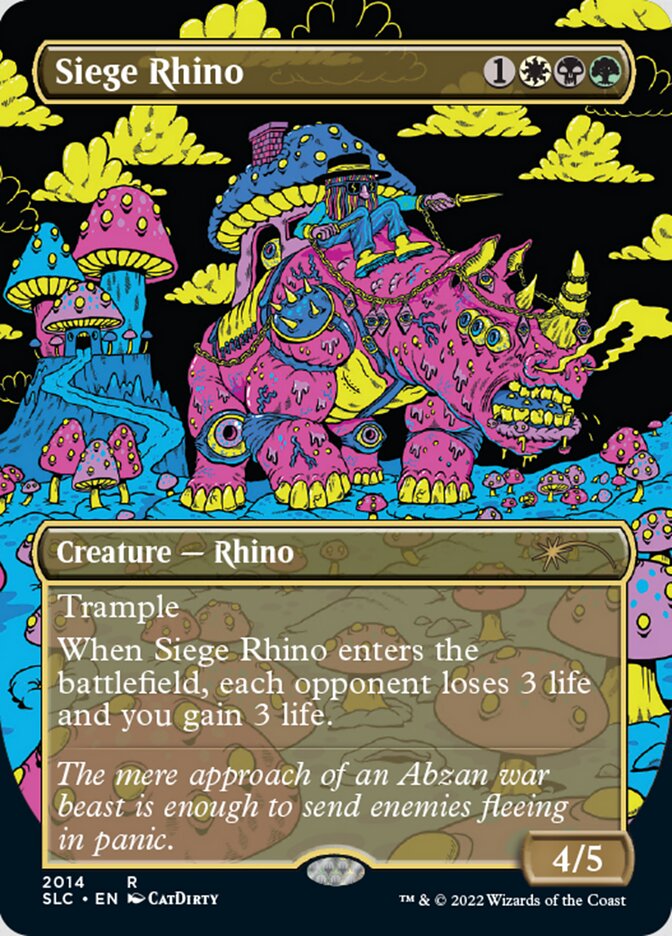 Siege Rhino (Borderless) [Secret Lair 30th Anniversary Countdown Kit] | Good Games Adelaide SA
