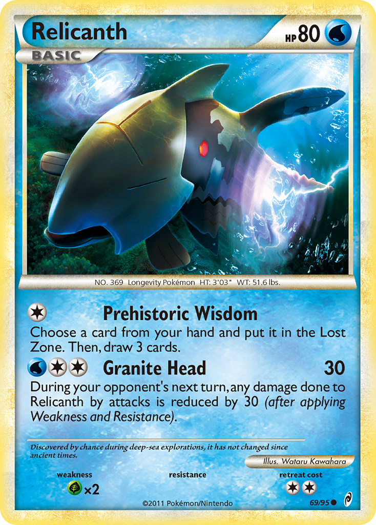 Relicanth (69/95) [HeartGold & SoulSilver: Call of Legends] | Good Games Adelaide SA