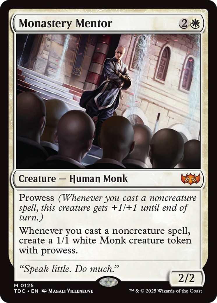 Monastery Mentor [Tarkir: Dragonstorm Commander] | Good Games Adelaide SA