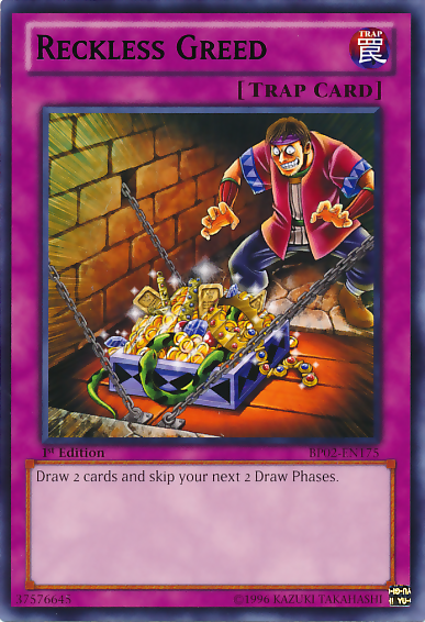 Reckless Greed [BP02-EN175] Mosaic Rare | Good Games Adelaide SA
