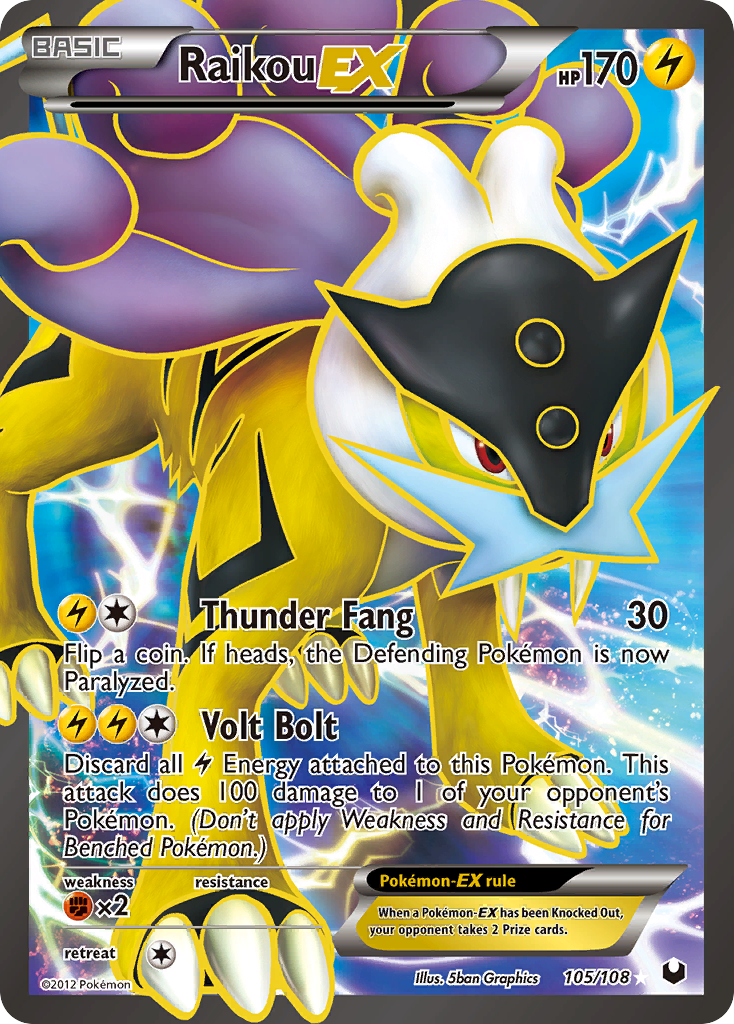 Raikou EX (105/108) [Black & White: Dark Explorers] | Good Games Adelaide SA
