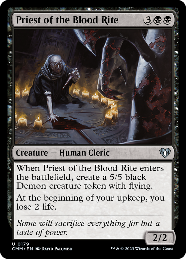 Priest of the Blood Rite [Commander Masters] | Good Games Adelaide SA