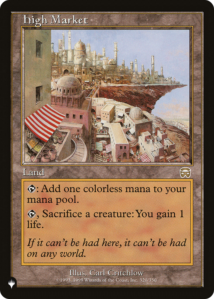 High Market [The List] | Good Games Adelaide SA