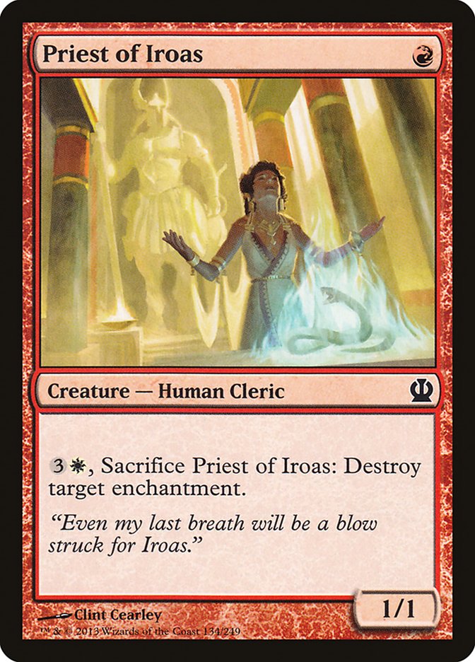 Priest of Iroas 134 (Theros)  - Foil | Good Games Adelaide SA