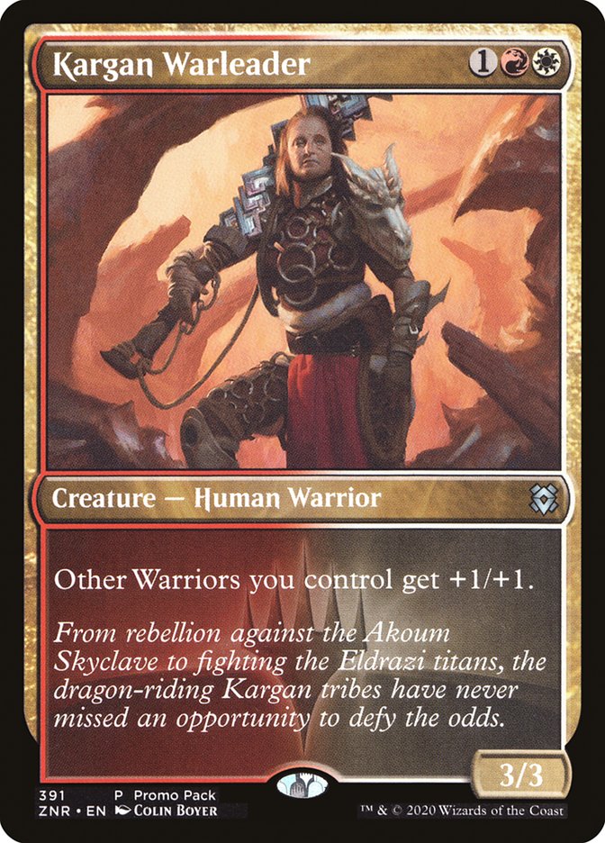 Kargan Warleader (Promo Pack) [Zendikar Rising Promos] | Good Games Adelaide SA