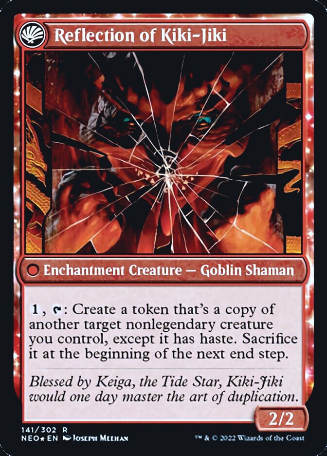 Fable of the Mirror-Breaker // Reflection of Kiki-Jiki [Kamigawa: Neon Dynasty Prerelease Promos] | Good Games Adelaide SA