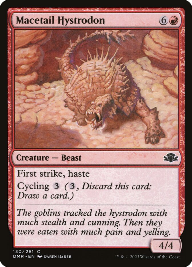 Macetail Hystrodon 130 (Dominaria Remastered)  - Foil | Good Games Adelaide SA