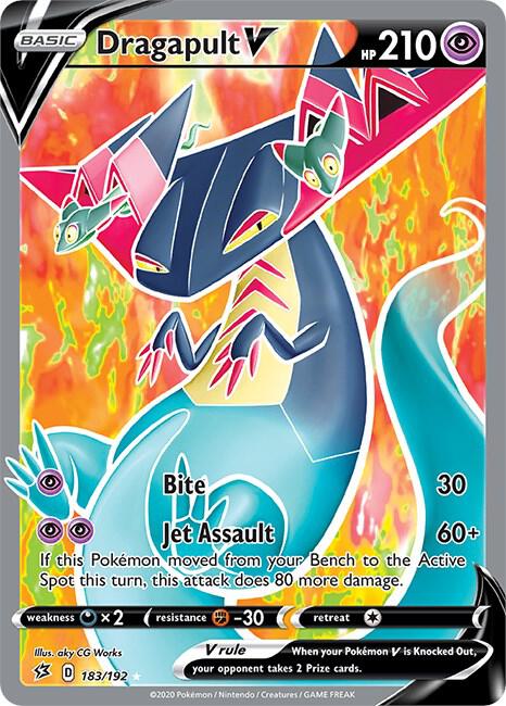 Dragapult V Full Art 183/192 (SWSH02: Rebel Clash)  - Holofoil | Good Games Adelaide SA