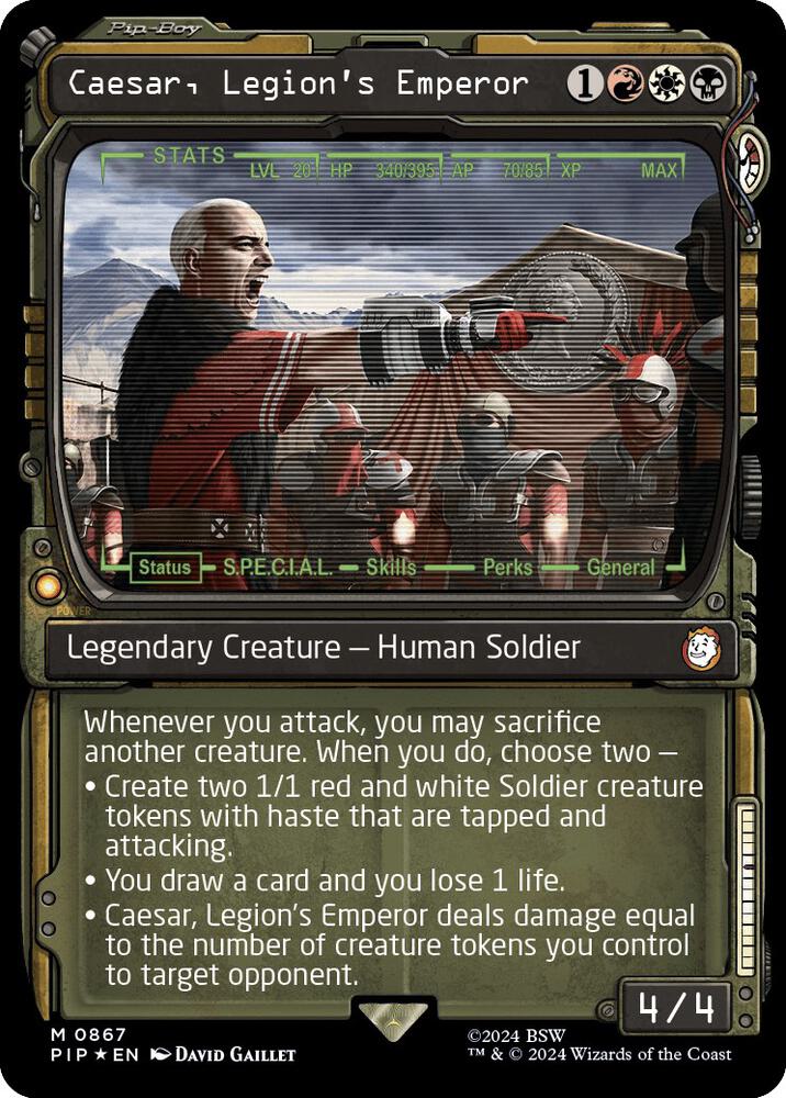 Caesar Legions Emperor Showcase Surge Foil 867 (Universes Beyond: Fallout)  - Foil | Good Games Adelaide SA