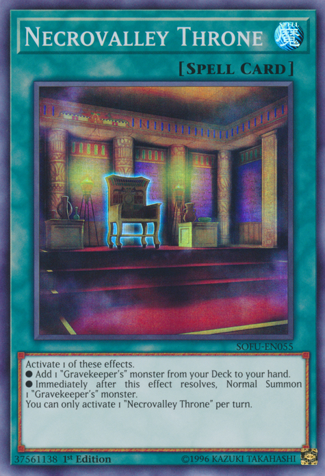 Necrovalley Throne [SOFU-EN055] Super Rare | Good Games Adelaide SA