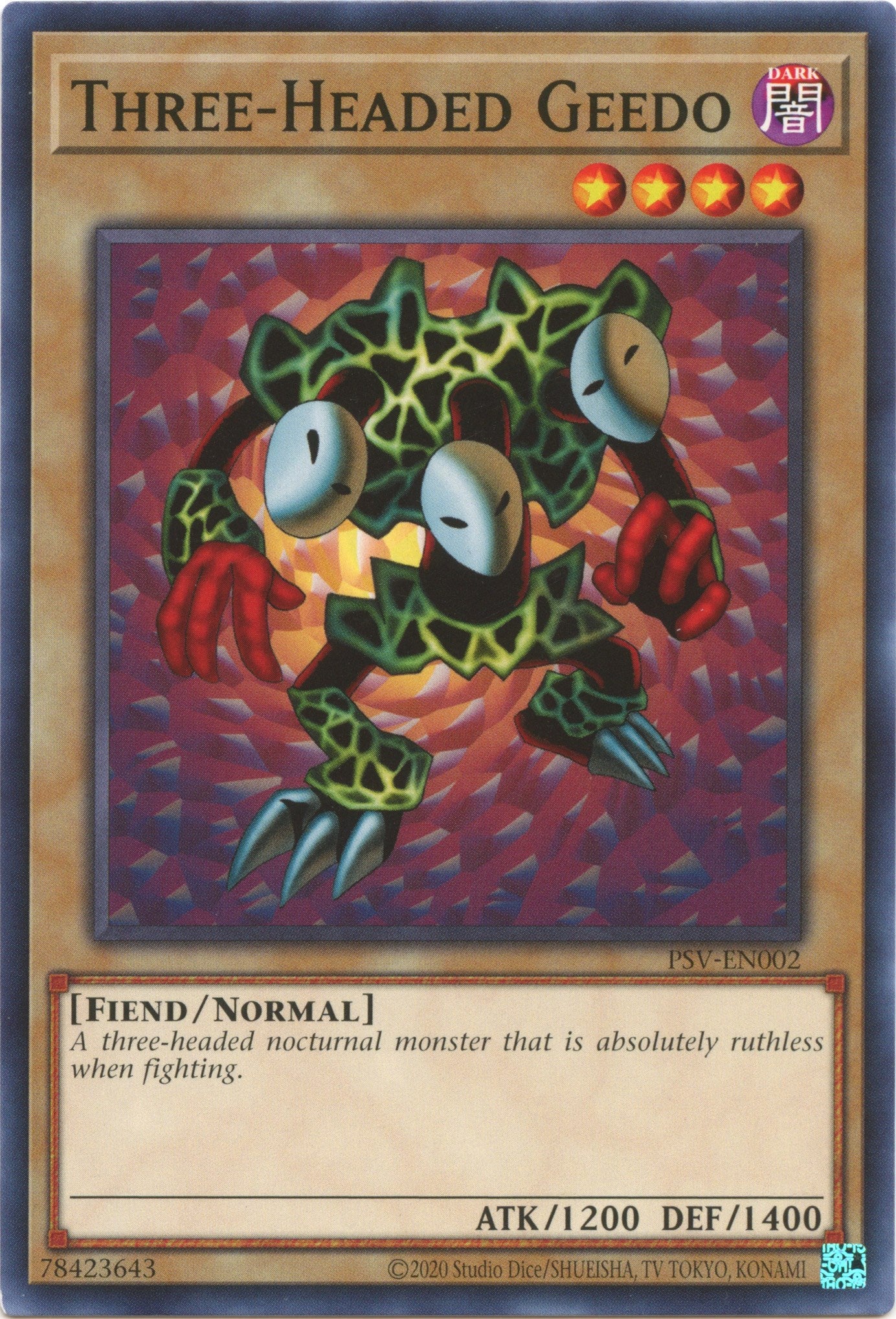Three-Headed Geedo (25th Anniversary) [PSV-EN002] Common | Good Games Adelaide SA