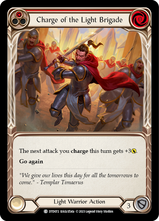 Charge of the Light Brigade (Red) [DTD072] (Dusk Till Dawn)  Rainbow Foil | Good Games Adelaide SA