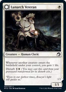 Lunarch Veteran 27 (Innistrad: Midnight Hunt)  - Foil | Good Games Adelaide SA