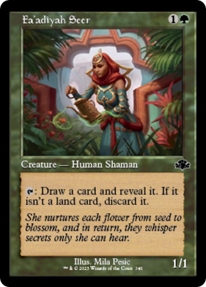 Faadiyah Seer Retro Frame 340 (Dominaria Remastered)  | Good Games Adelaide SA