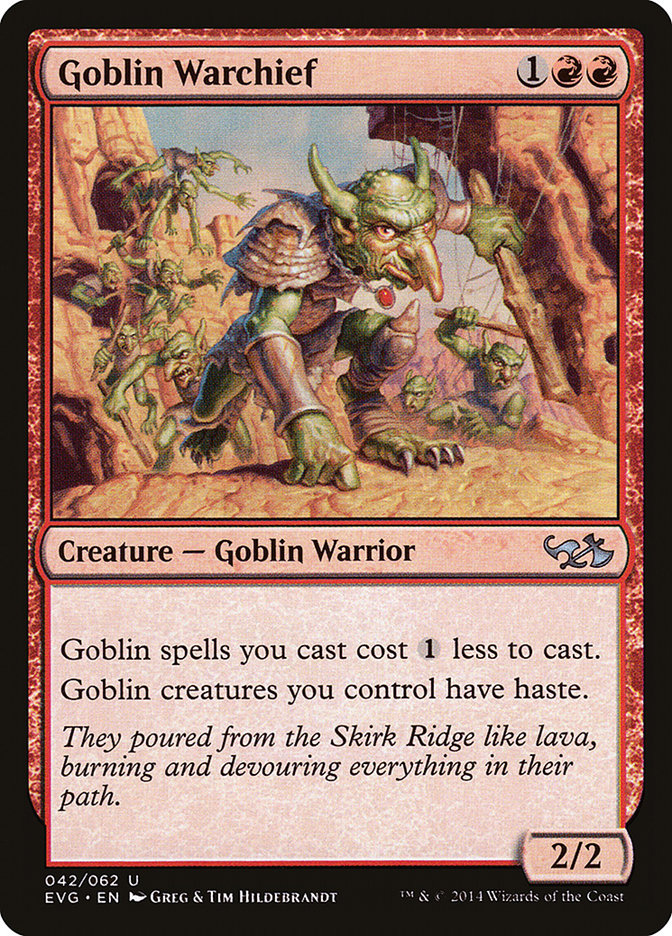 Goblin Warchief (Elves vs. Goblins) [Duel Decks Anthology] | Good Games Adelaide SA