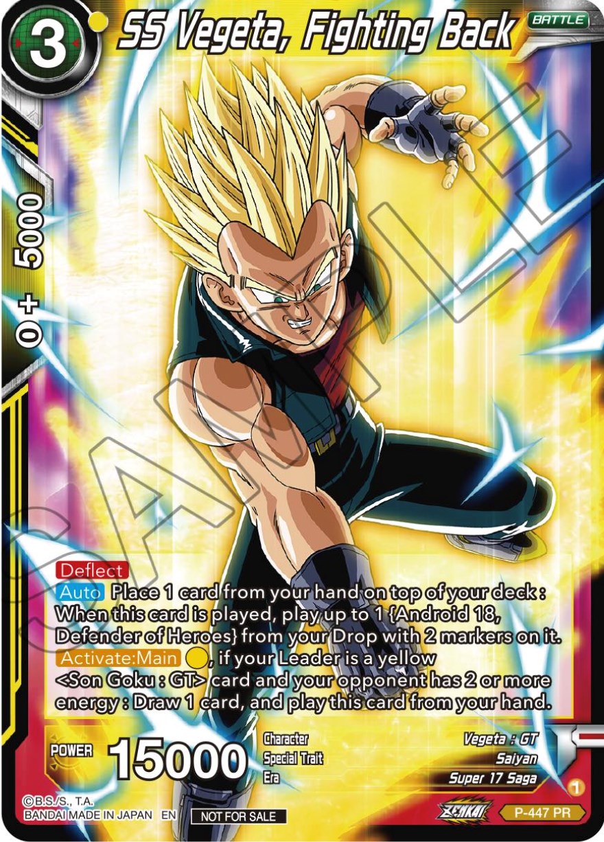 SS Vegeta, Fighting Back (P-447) [Tournament Promotion Cards] | Good Games Adelaide SA