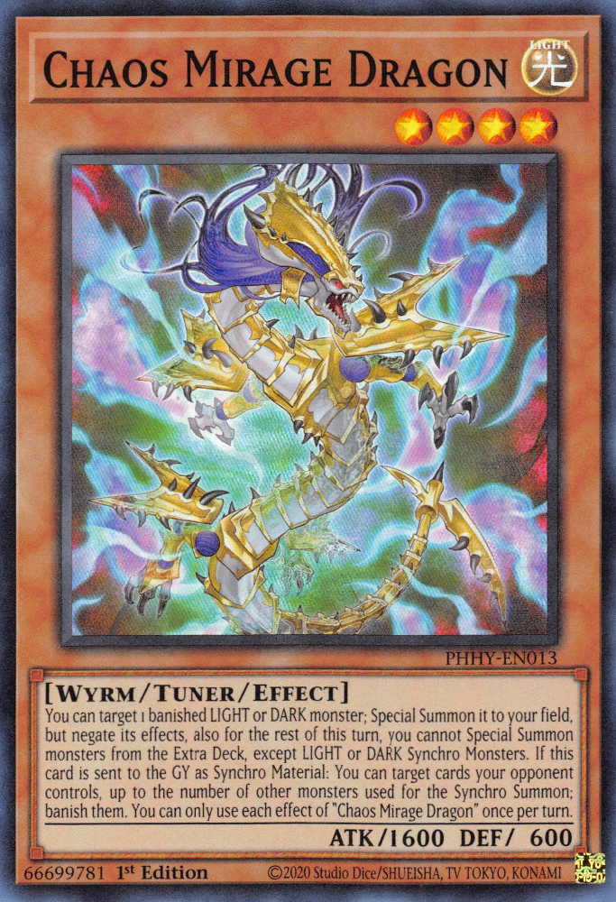 Chaos Mirage Dragon [PHHY-EN013] Super Rare | Good Games Adelaide SA
