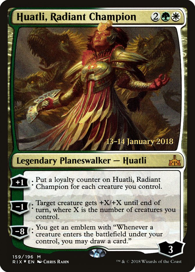 Huatli, Radiant Champion [Rivals of Ixalan Promos] | Good Games Adelaide SA