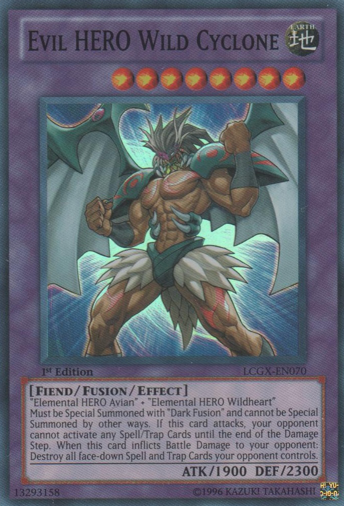 Evil HERO Wild Cyclone [LCGX-EN070] Super Rare | Good Games Adelaide SA