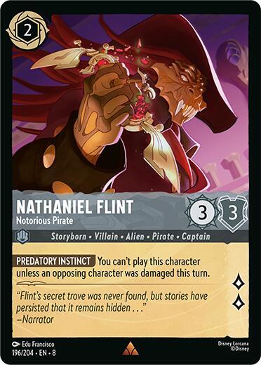 Nathaniel Flint Notorious Pirate 196/204 (Reign of Jafar)  | Good Games Adelaide SA