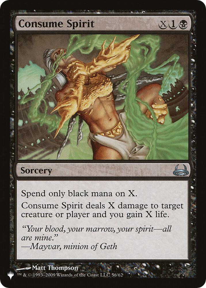 Consume Spirit 56/62 (The List Reprints)  | Good Games Adelaide SA