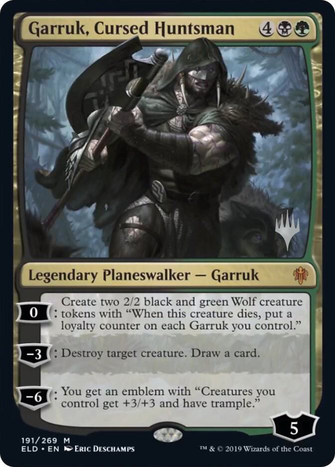 Garruk Cursed Huntsman 191 (Promo Pack: Throne of Eldraine)  | Good Games Adelaide SA