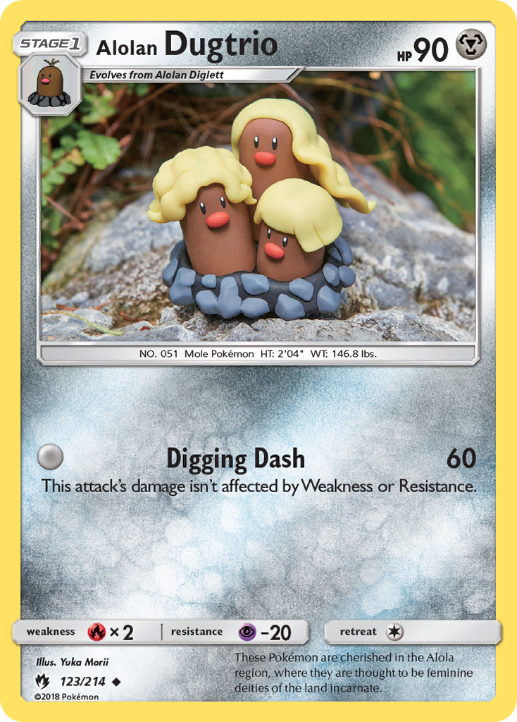 Alolan Dugtrio (123/214) [Sun & Moon: Lost Thunder] | Good Games Adelaide SA