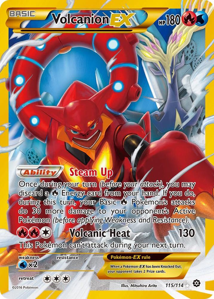 Volcanion EX Secret 115/114 (XY - Steam Siege)  - Holofoil | Good Games Adelaide SA