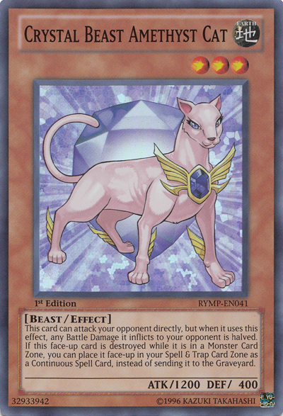 Crystal Beast Amethyst Cat [RYMP-EN041] Super Rare | Good Games Adelaide SA