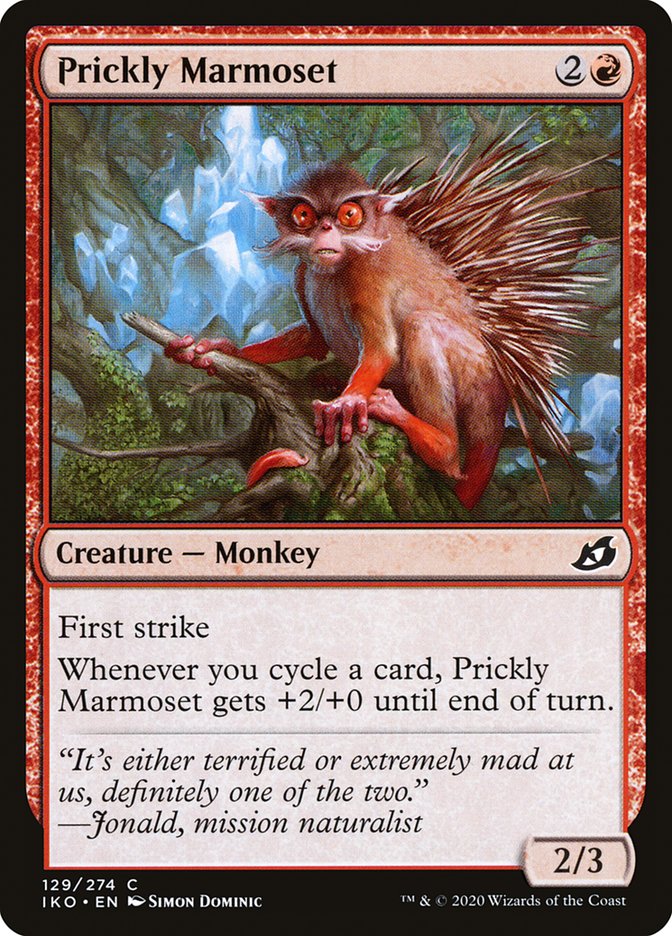 Prickly Marmoset 129 (Ikoria: Lair of Behemoths)  - Foil | Good Games Adelaide SA