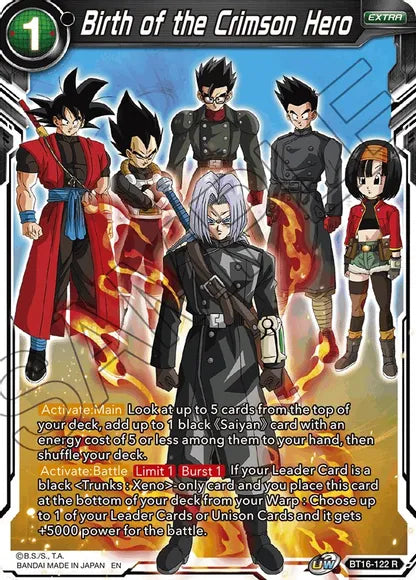 Birth of the Crimson Hero [BT16-122] | Good Games Adelaide SA