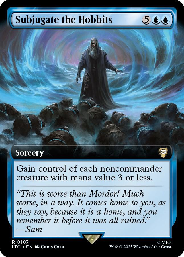 Subjugate the Hobbits 107 (Commander: The Lord of the Rings: Tales of Middle-earth)  - Extended Art | Good Games Adelaide SA