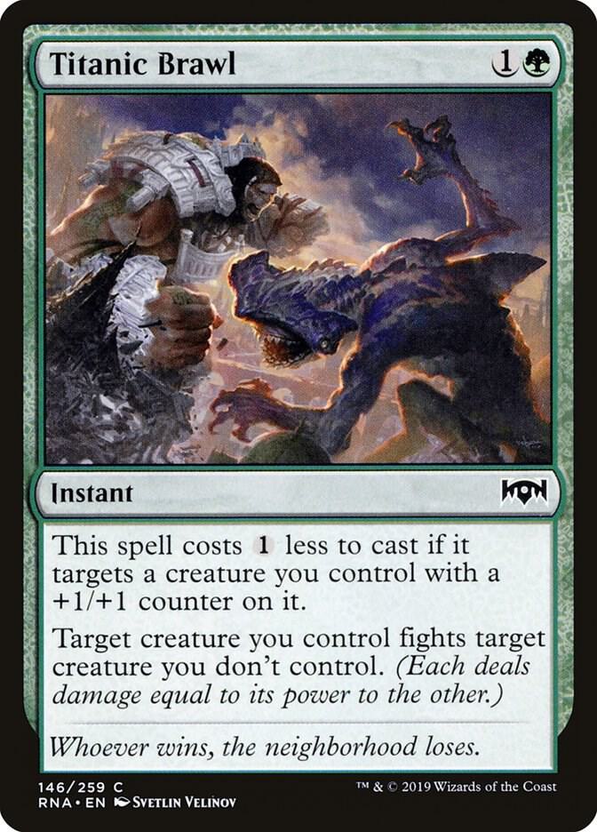 Titanic Brawl 146 (Ravnica Allegiance)  - Foil | Good Games Adelaide SA