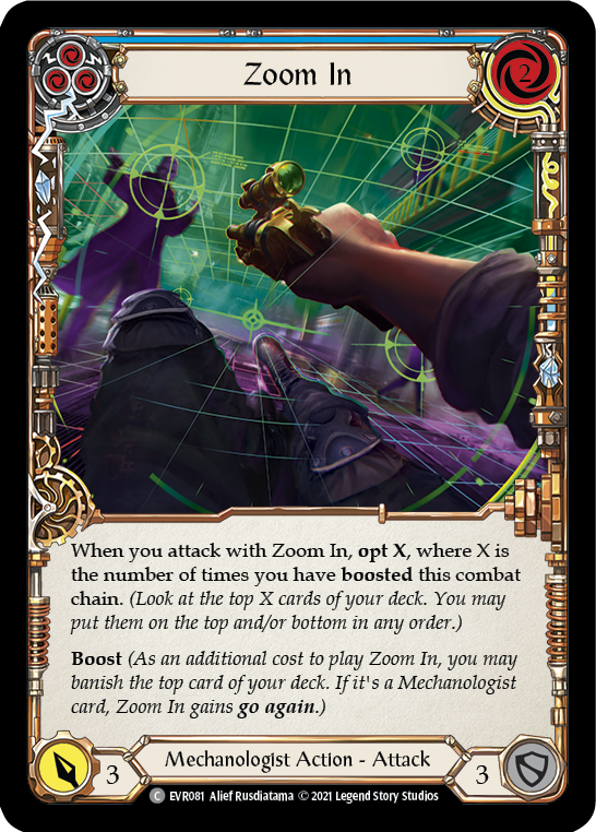 Zoom In (Blue) [EVR081] (Everfest)  1st Edition Normal | Good Games Adelaide SA