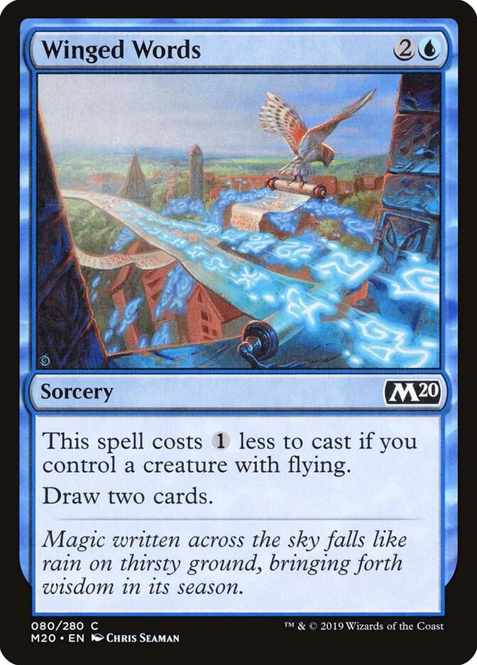 Winged Words 80 (Core Set 2020)  - Foil | Good Games Adelaide SA