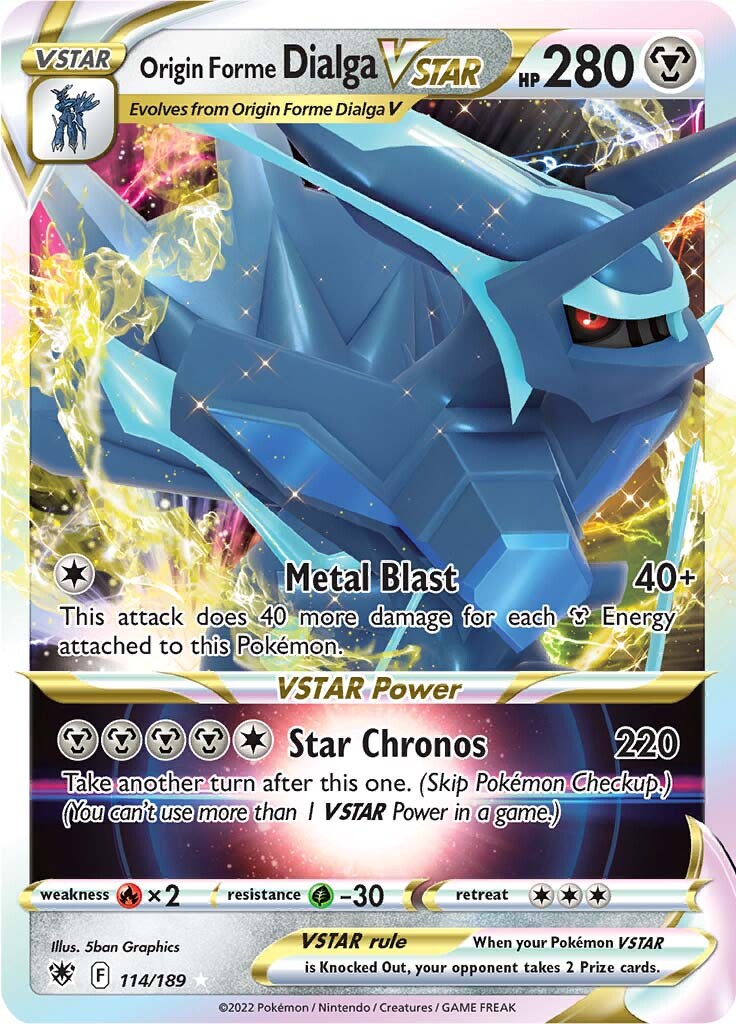Origin Forme Dialga VSTAR (114/189) [Sword & Shield: Astral Radiance] | Good Games Adelaide SA