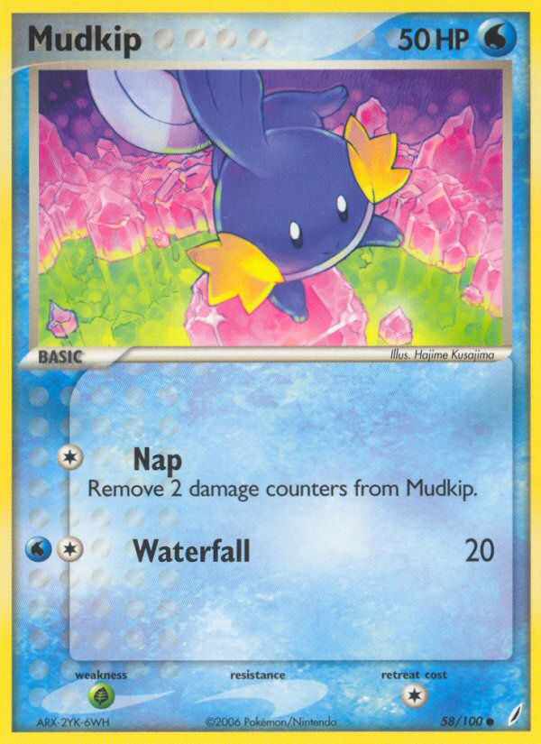 Mudkip (58/100) [EX: Crystal Guardians] | Good Games Adelaide SA