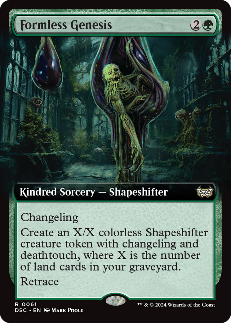 Formless Genesis (Extended Art) [Duskmourn: House of Horror Commander] | Good Games Adelaide SA