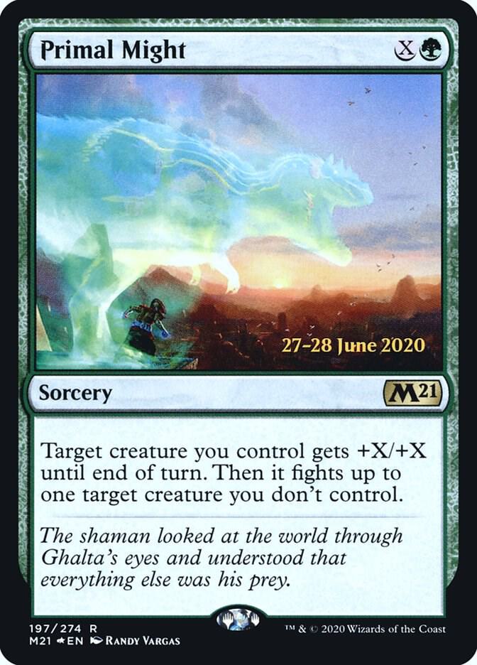 Primal Might 197 (Prerelease Cards)  - Foil | Good Games Adelaide SA