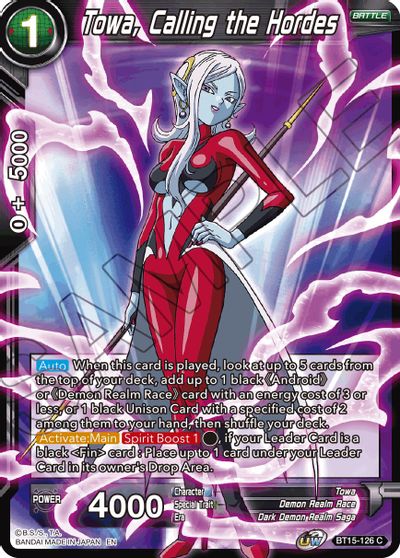 Towa, Calling the Hordes [BT15-126] | Good Games Adelaide SA