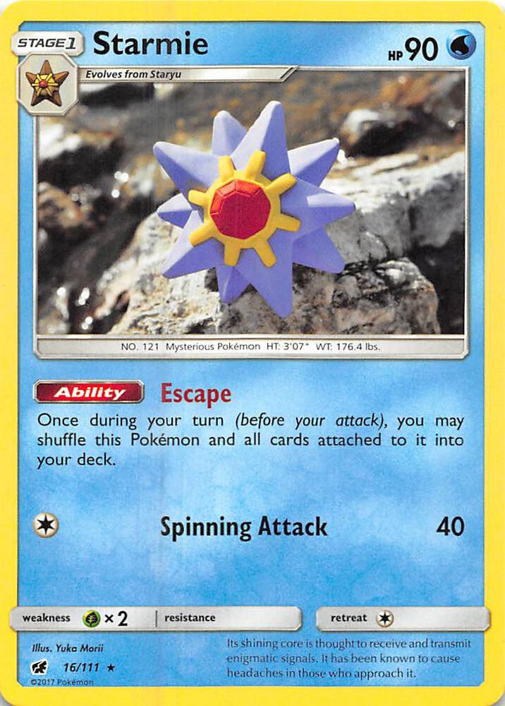 Starmie 16/111 (SM - Crimson Invasion)  | Good Games Adelaide SA