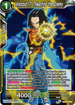 Android 17, Thwarting the Enemy (BT14-109) [Cross Spirits] | Good Games Adelaide SA