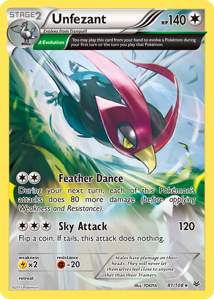 Unfezant (81/108) [XY: Roaring Skies] | Good Games Adelaide SA