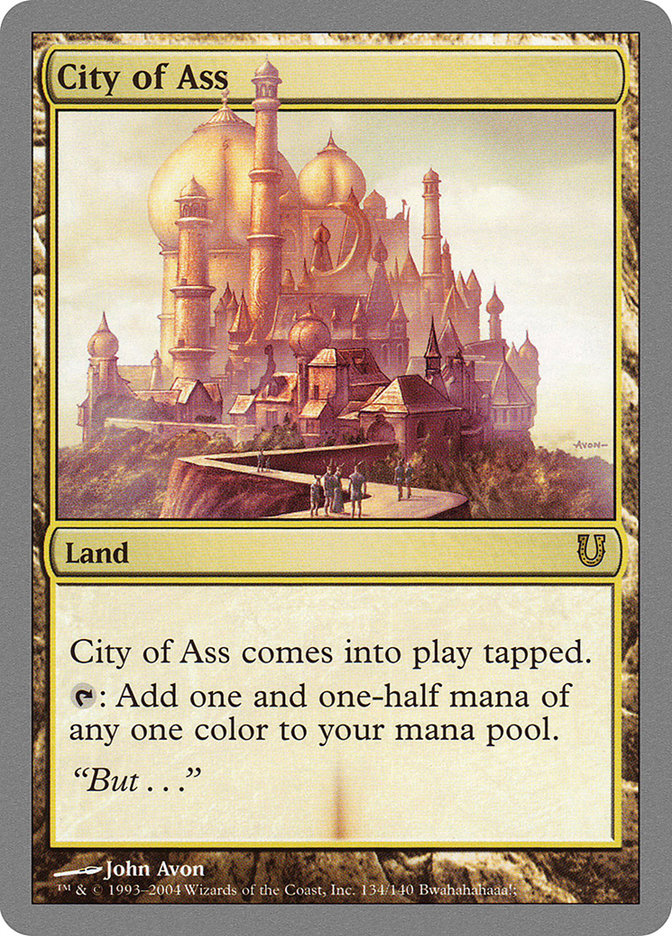 City of Ass 134 (Unhinged)  - Foil | Good Games Adelaide SA