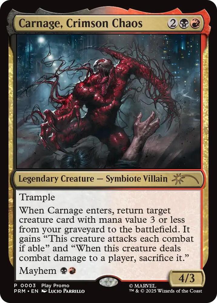 Carnage, Crimson Chaos 3 (Play Promos)  | Good Games Adelaide SA