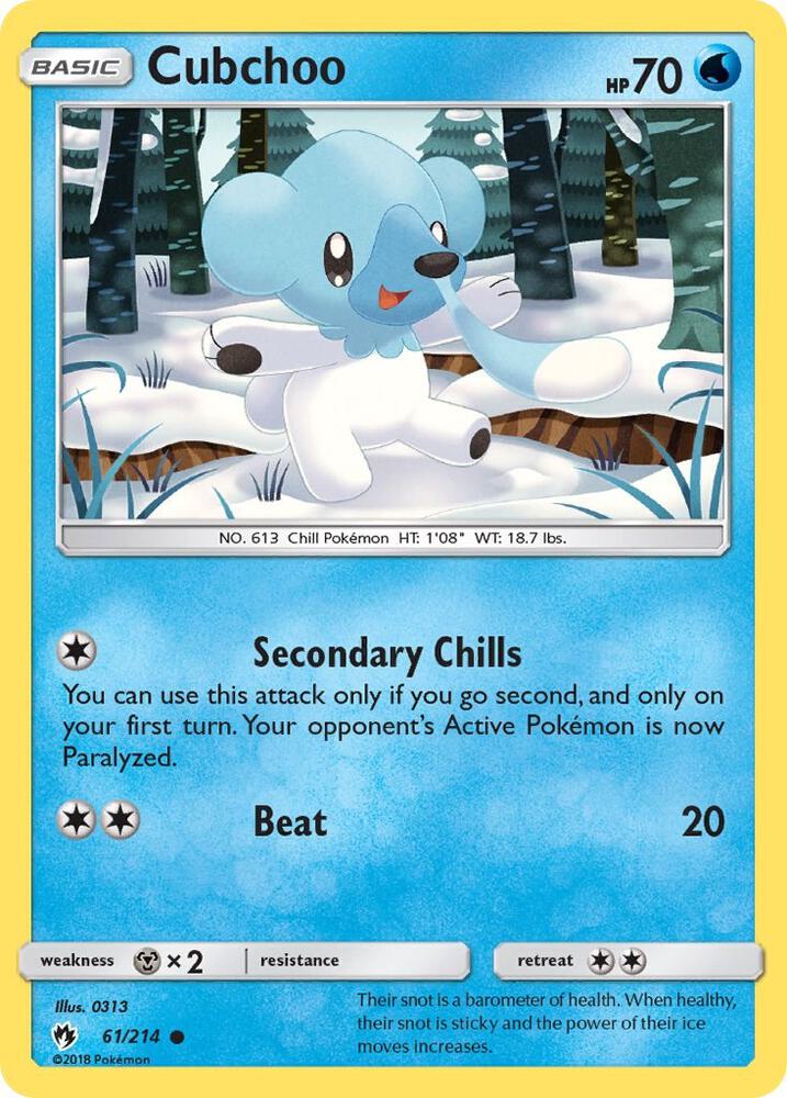 Cubchoo 61/214 (SM - Lost Thunder)  | Good Games Adelaide SA