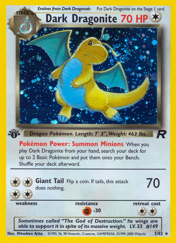 Dark Dragonite (5/82) [Team Rocket 1st Edition] | Good Games Adelaide SA