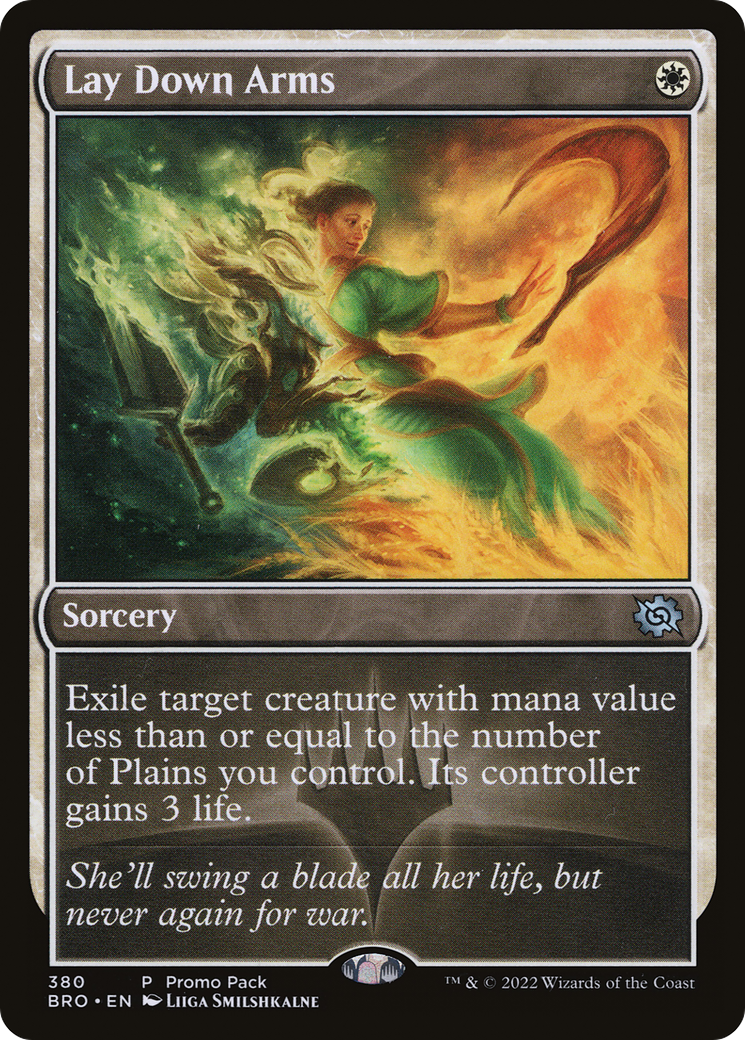 Lay Down Arms (Promo Pack) [The Brothers' War Promos] | Good Games Adelaide SA