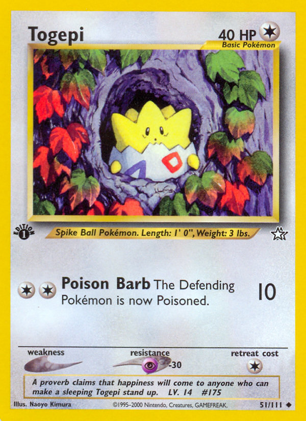 Togepi (51/111) [Neo Genesis 1st Edition] | Good Games Adelaide SA