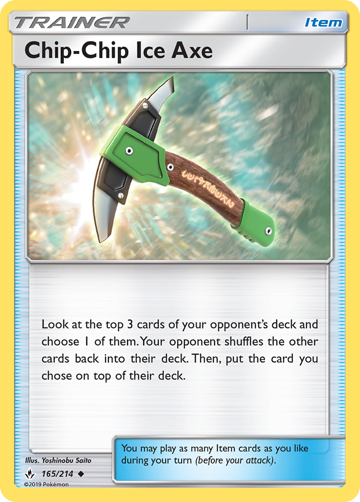 Chip-Chip Ice Axe (165/214) [Sun & Moon: Unbroken Bonds] | Good Games Adelaide SA
